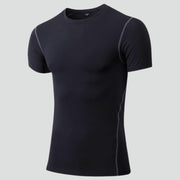 ''Draco'' - Solid Short-Sleeve Compression T-Shirt