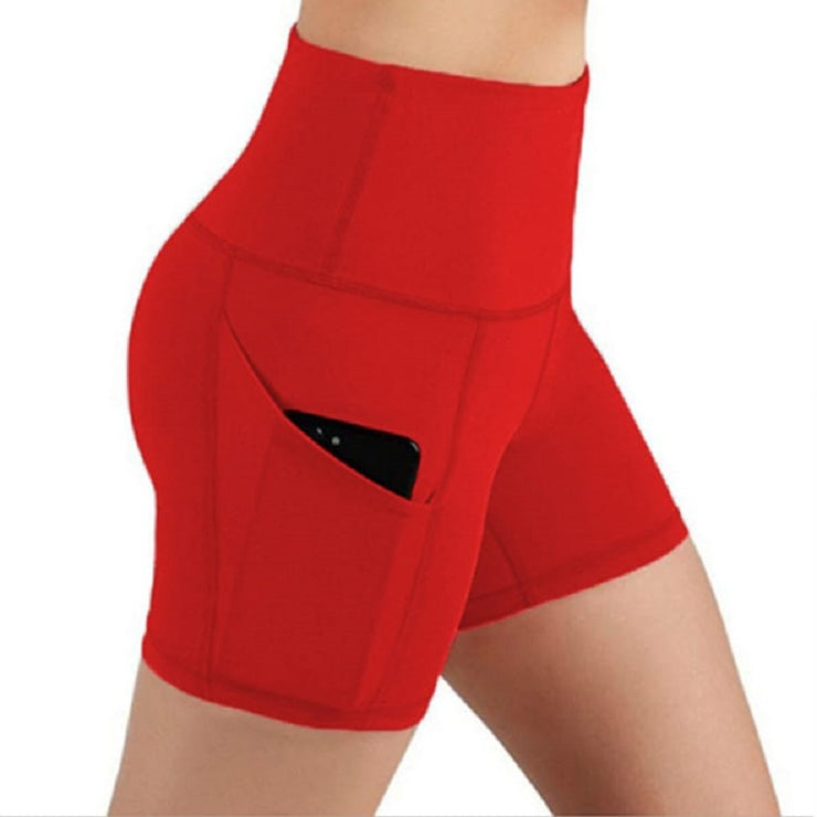 Comfortable High-waisted Fitness Shorts
