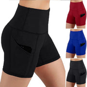 Comfortable High-waisted Fitness Shorts