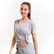 "Laila" Short Sleeve Solid Color Top