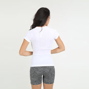 ''Alette'' - Solid Short-Sleeve Fitness T-Shirt
